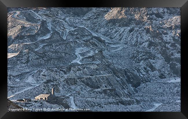 Welsh slate quarry Framed Print by Rory Trappe