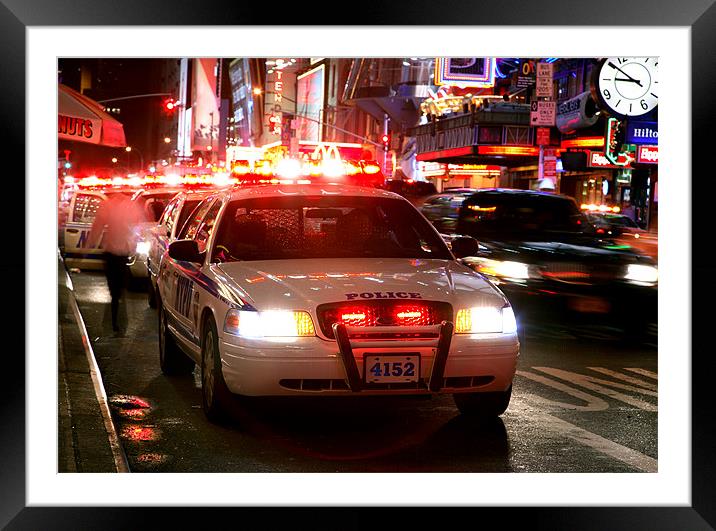 NYPD Framed Mounted Print by david harding