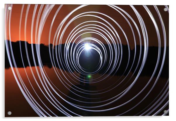 Light Spiral Acrylic by Buster Brown