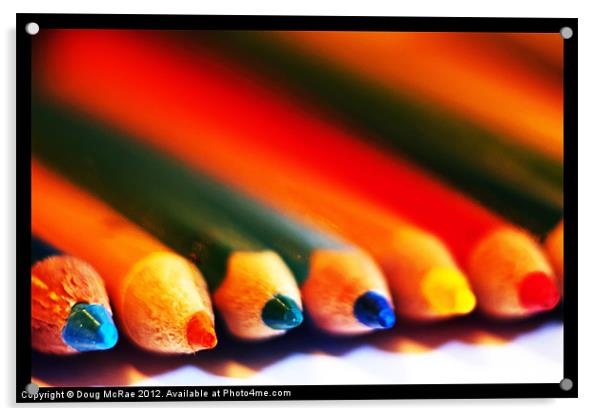 Colour pencils Acrylic by Doug McRae