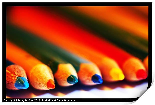 Colour pencils Print by Doug McRae