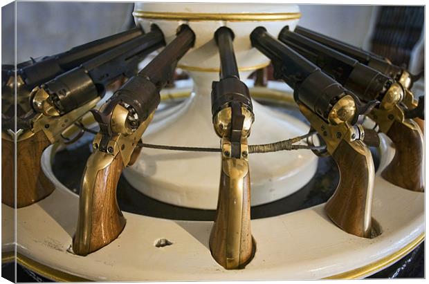 Navy Colt revolver Canvas Print by Tony Bates