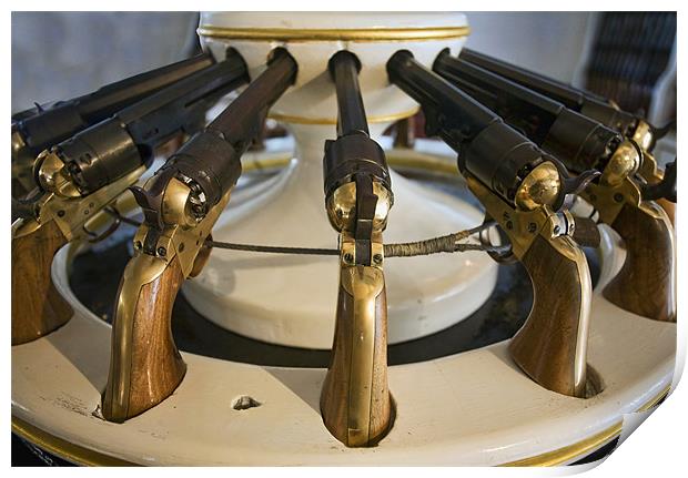 Navy Colt revolver Print by Tony Bates