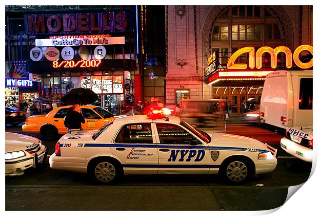 NYPD Print by david harding