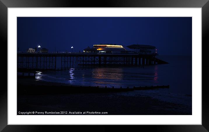 cromer pier at twilight Framed Mounted Print by Elouera Photography