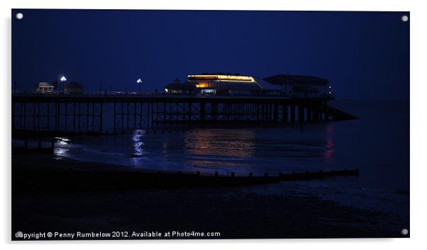 cromer pier at twilight Acrylic by Elouera Photography