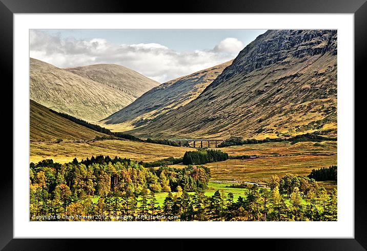 View over Rannoch Moor 2 Framed Mounted Print by Chris Thaxter