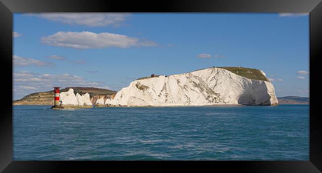 The Needles and Lighthouse Framed Print by Sharpimage NET