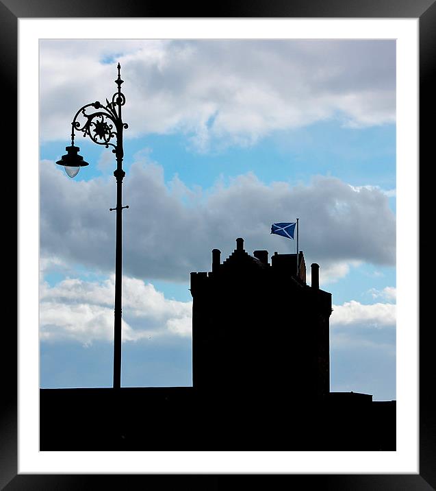 Castle Silhouette Framed Mounted Print by Buster Brown