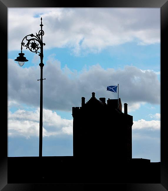 Castle Silhouette Framed Print by Buster Brown