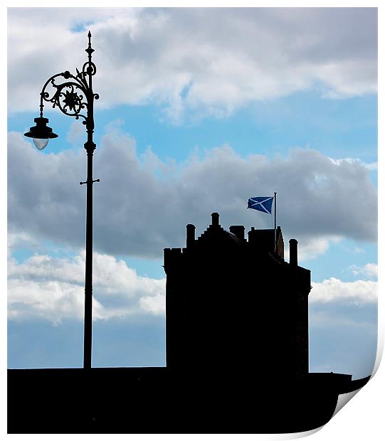 Castle Silhouette Print by Buster Brown