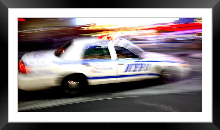 NYPD Framed Mounted Print by david harding