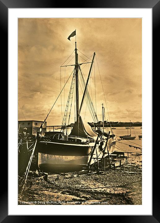 Sailing barge Framed Mounted Print by Doug McRae
