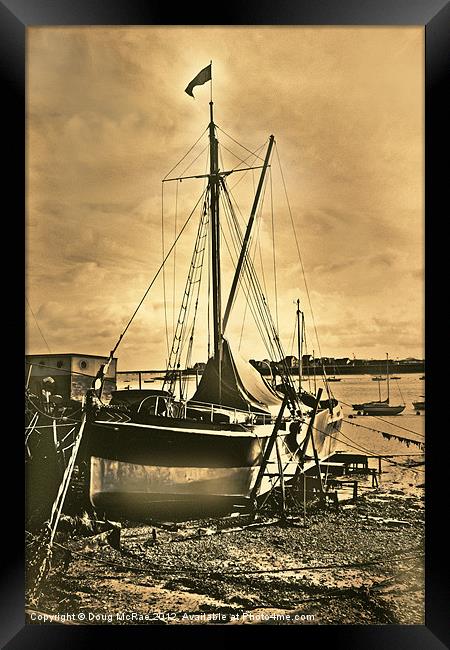 Sailing barge Framed Print by Doug McRae