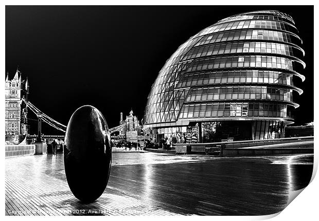 LONDON ASSEMBLY Print by Helen Cullens