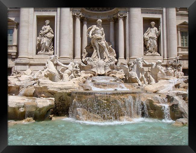 Trevi Fountain, Rome Framed Print by Buster Brown