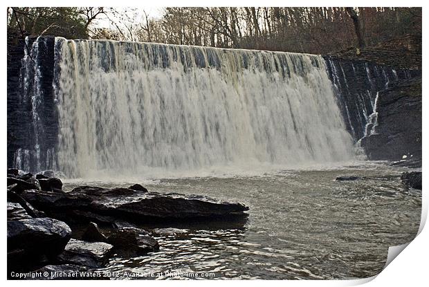 Raging Waterfall Print by Michael Waters Photography