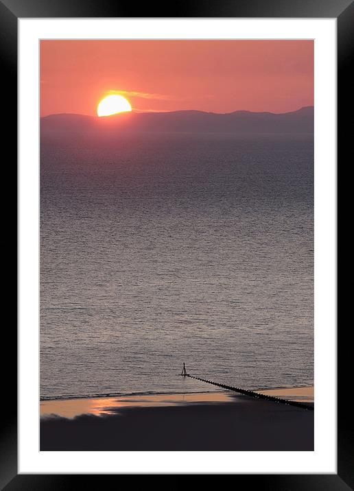 Barmouth sunset Framed Mounted Print by Tony Bates