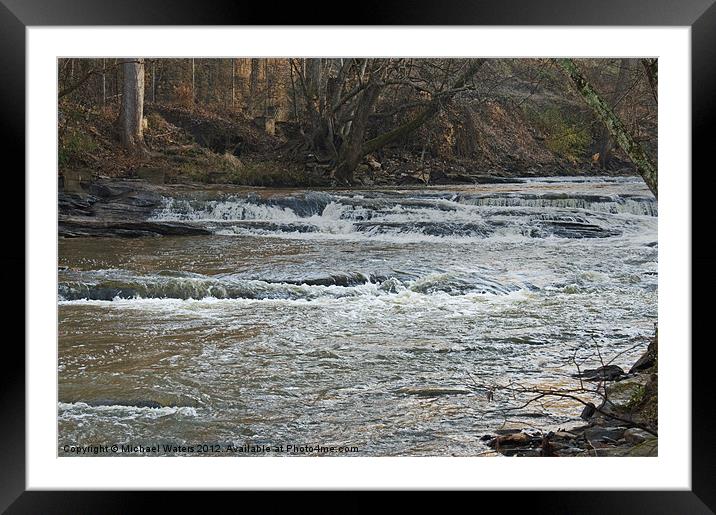 Peaceful River Framed Mounted Print by Michael Waters Photography