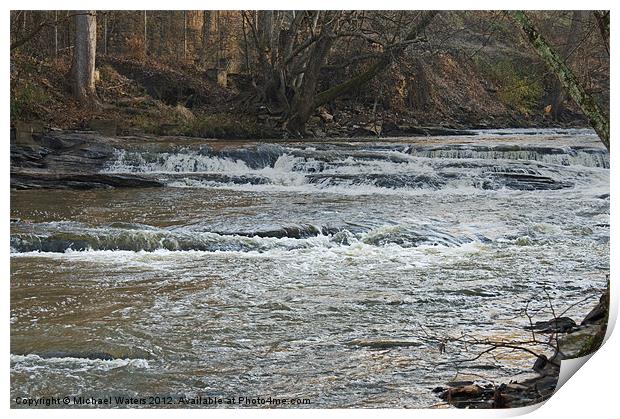 Peaceful River Print by Michael Waters Photography