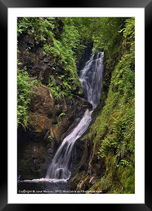 Glenariff Waterfall, Antrim, Northern Ireland Framed Mounted Print by Jane McIlroy