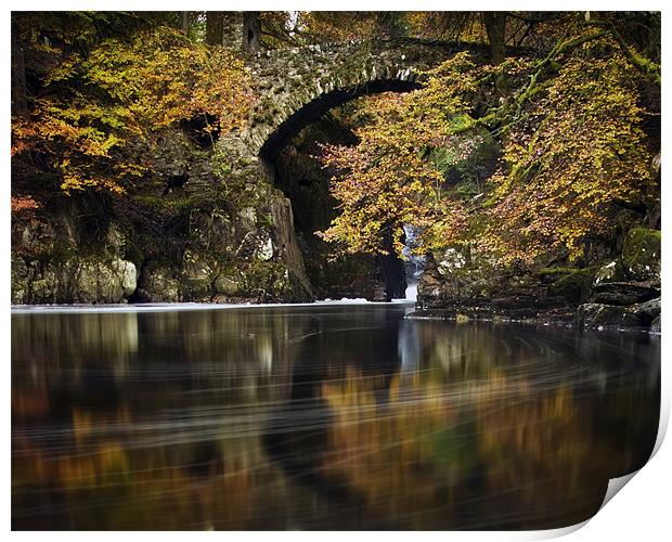 The Hermitage , Dunkeld, Perthshire, scotland Print by David Mould