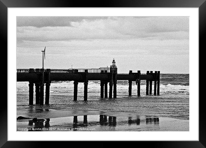 Pipe to Nowhere Framed Mounted Print by John Ellis