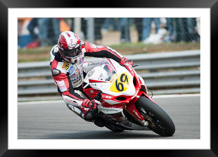 Gary Johnson - AIM Racing 2010 Framed Mounted Print by SEAN RAMSELL