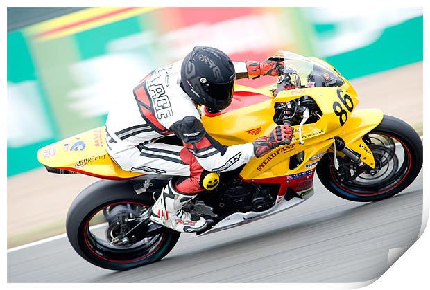 600 SuperSport 2009 Silverstone Print by SEAN RAMSELL