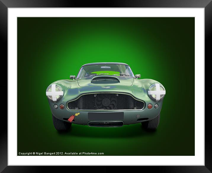 Aston Martin DB4 Framed Mounted Print by Nigel Bangert