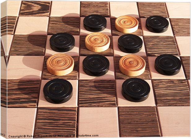 Chess n Checkers Canvas Print by Robert Gipson