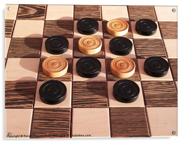 Chess n Checkers Acrylic by Robert Gipson