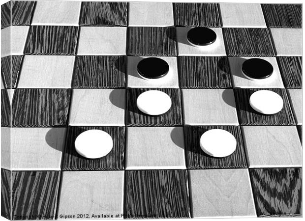 Black and White Chess Canvas Print by Robert Gipson