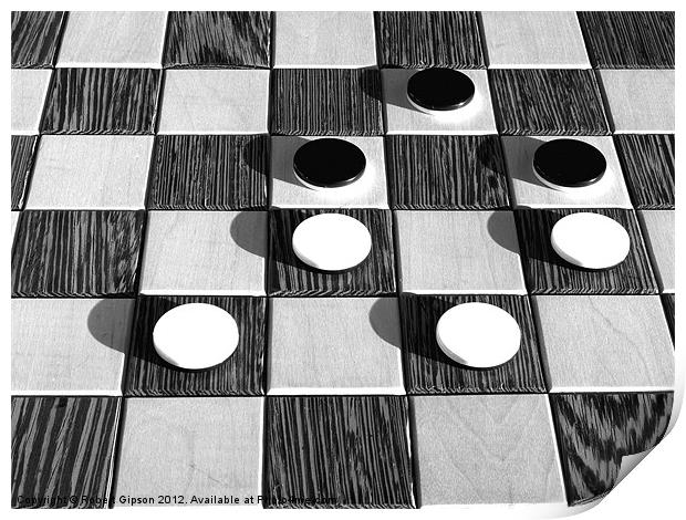 Black and White Chess Print by Robert Gipson