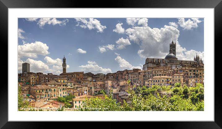 Siena Framed Mounted Print by David Tinsley