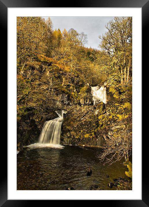 Eas Chia-aig Waterfall Framed Mounted Print by Jacqi Elmslie