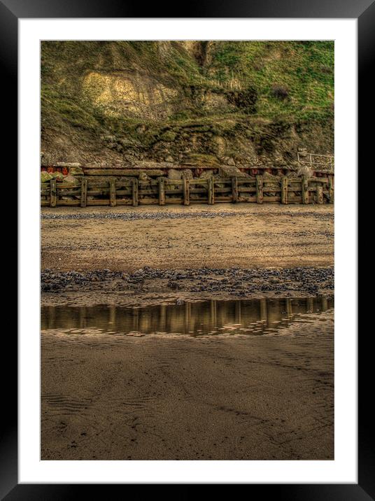 Beach Reflections Framed Mounted Print by Nick Coleby