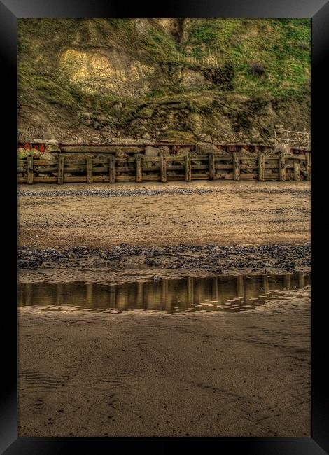 Beach Reflections Framed Print by Nick Coleby