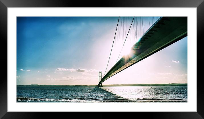 'Humber Bridge' Framed Mounted Print by Rob Booth