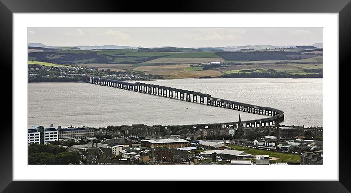 Tay Rail Bridge Framed Mounted Print by Buster Brown