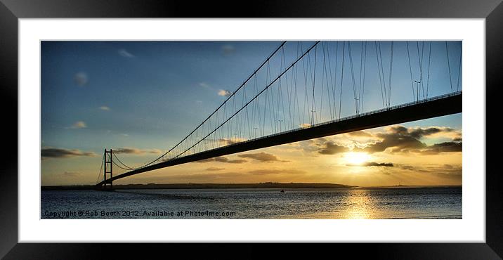 'Sunset Bridge' Framed Mounted Print by Rob Booth