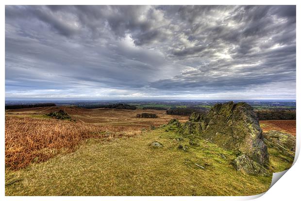 Looking over Bradgate Park Print by Mike Gorton