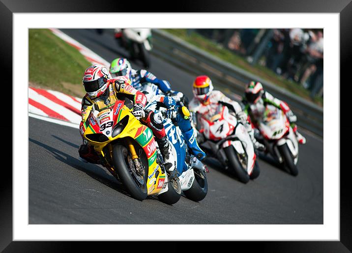 Tommy Hill Leading the pack 2011 Framed Mounted Print by SEAN RAMSELL