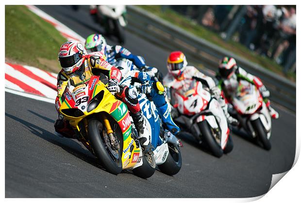 Tommy Hill Leading the pack 2011 Print by SEAN RAMSELL