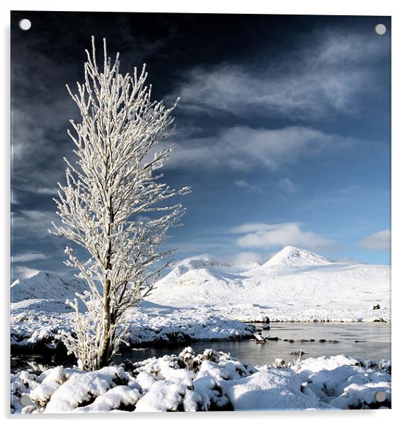 Glencoe winter Acrylic by Grant Glendinning