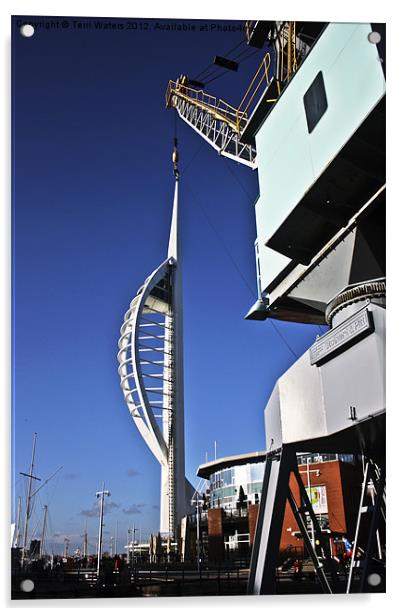Spinnaker Tower gets a Lift Acrylic by Terri Waters