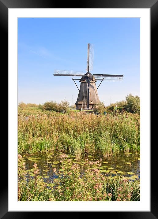 Dutch Windmill Framed Mounted Print by Ankor Light