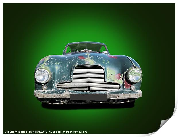 Aston Martin DB2 Print by Nigel Bangert