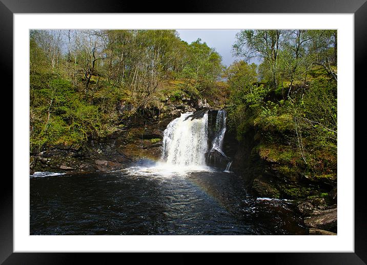 The Falls Of Falloch Framed Mounted Print by James MacRae