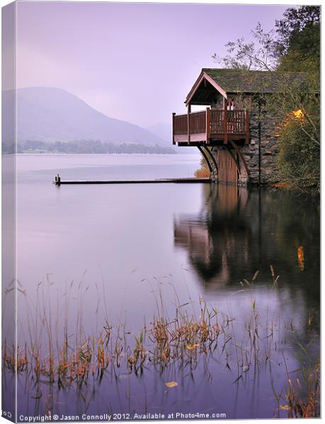 Lakeside Boathouse, Ullswater Canvas Print by Jason Connolly